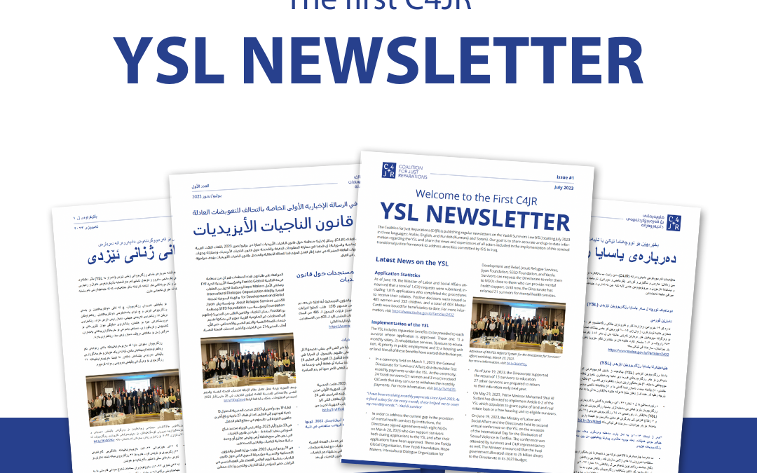 First C4JR YSL Newsletter