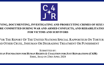 C4JR Submission for the Report of the United Nations Special Rapporteur on Torture: April 2024