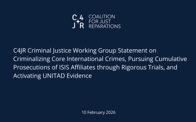 C4JR Criminal Justice Working Group Statement